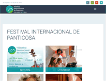 Tablet Screenshot of festivalpanticosa.com